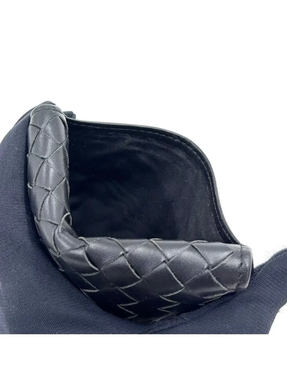Bottega Veneta Intrecciato Leather Black Card Case